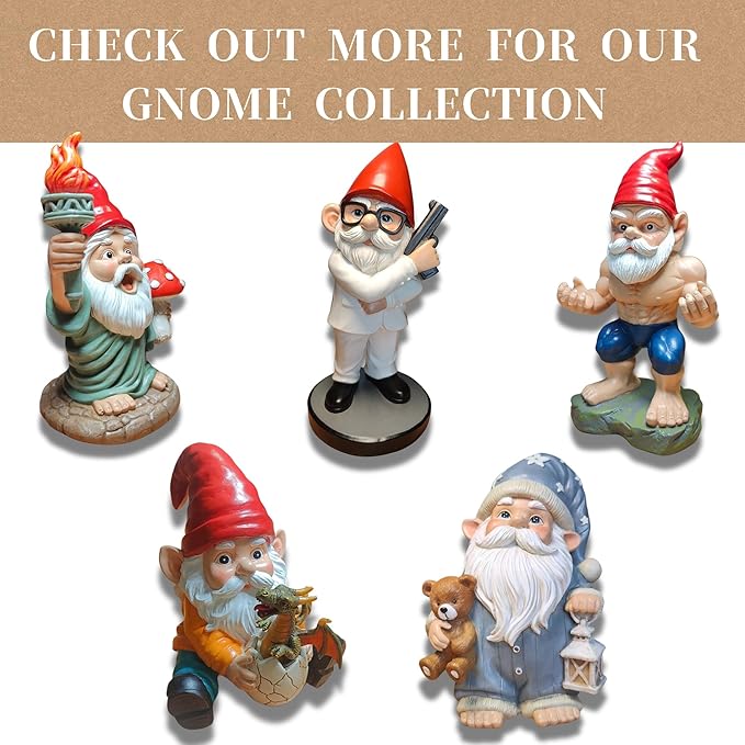 Relaxing Pool Gnome with Smartphone - 5.6" Heavy Resin Garden Statue - Weather-Resistant Funny Lawn Ornament - Summer Patio Decor - Unique Housewarming Gift
