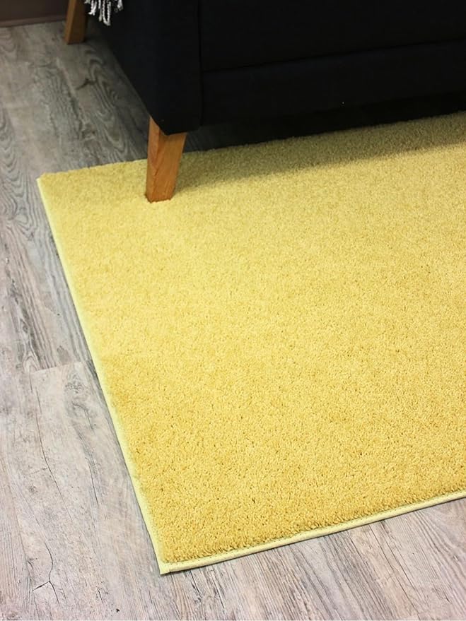 KOECKRITZ Soft and Colorful Kids Classroom Area Rugs (Passes Flammability Pill Test) Many Sizes and Bright Colors to Select from (5' Round, Lemon)