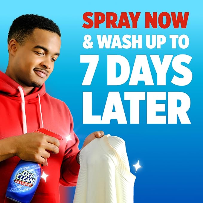 OxiClean Max Force Laundry Stain Remover Spray, 12 Fl. Oz, 3-Pack
