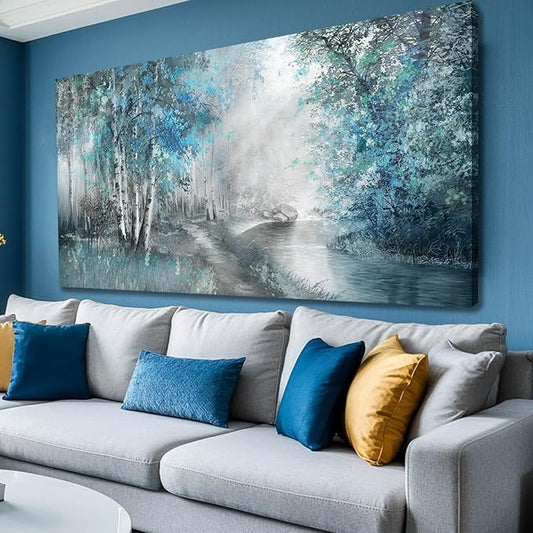 SOUGUAN Forest Pictures for Wall Canvas Art 30"x60" Plant Wall Decor Tree Artwork Painting Natural Decorations for Dining Room, Bedroom, Home Office, Kitchen