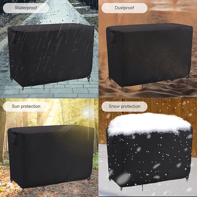Kingling Outdoor Prep Table Covers, Waterproof Stainless Steel Table Cover Metal Table Cover Protection for Patio Kitchen Prep/Work Tables - 72''L x 24''W x 35''H