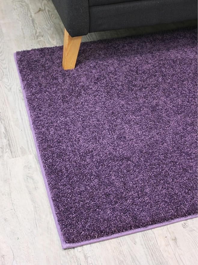 KOECKRITZ Soft and Colorful Kids Classroom Area Rugs (Passes Flammability Pill Test) Many Sizes and Bright Colors to Select from (3' x 12', Eggplant)