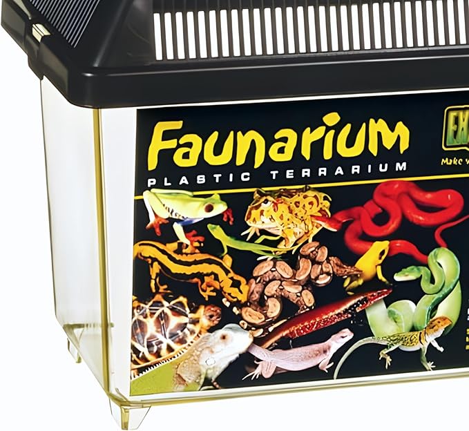 Exo Terra Faunarium, Plastic Reptile Terrarium, Small, PT2255