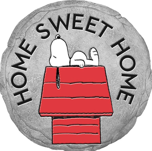 Spoontiques - Peanuts Home Stepping Stone - Decorative Garden Stone for Yard, Patio, Garden or Walkway - Outdoor or Indoor Home Decor (13447)