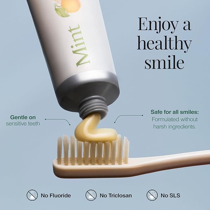 Revitin Toothpaste | Fluoride-Free Prebiotic Mint Tooth Gel | No SLS, Gluten Free, Dye Free, GMO Free, No Sweeteners | Non-Toxic, Kid Approved, Pack of 5