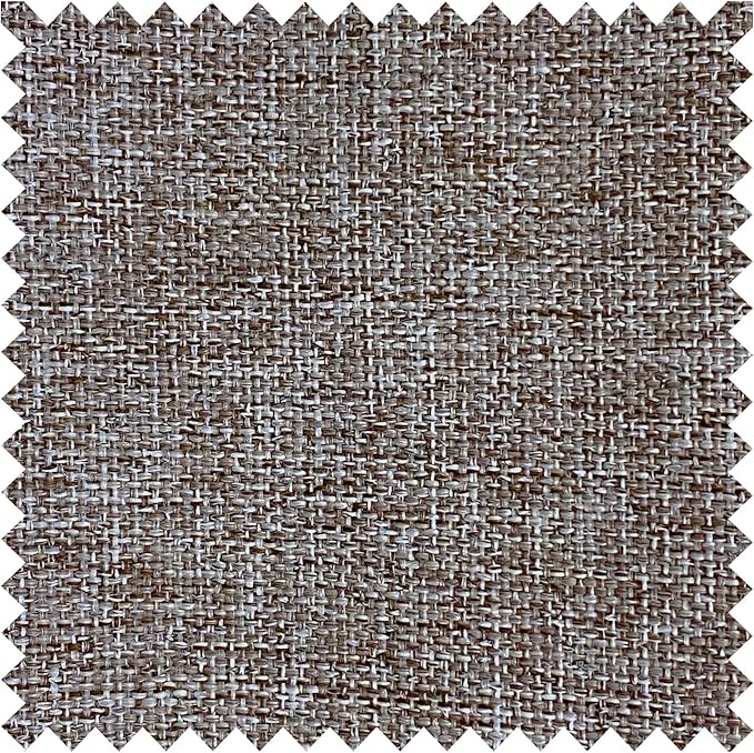 Macochico Extra Wide Full Blackout Linen Curtains for Sliding Door Light Coffee Pinch Pleated Linen Curtains 96 Inches Long for Bedroom Living Room Farmhouse with Tieback 120”Wx96”L 1 Panel