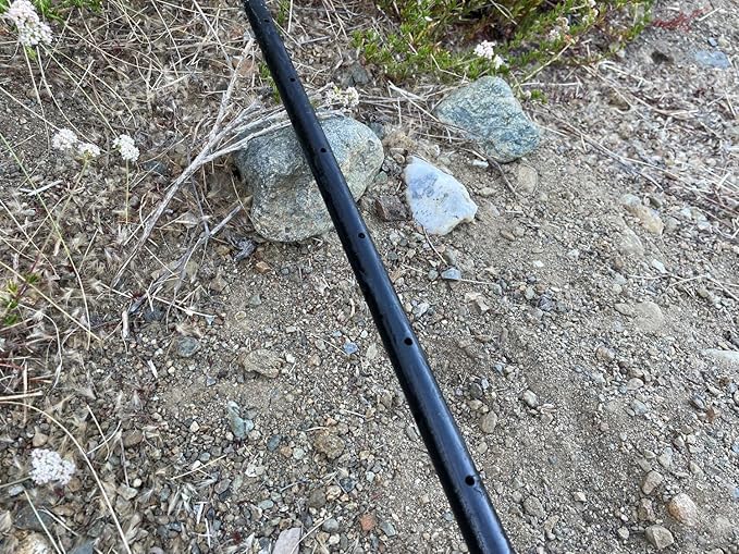 Sandbaggy Round Steel Concrete Form Stakes with Nail Holes - Rust Resistant Coating - Removable, Reusable (5, 3/4 in X 36 in)