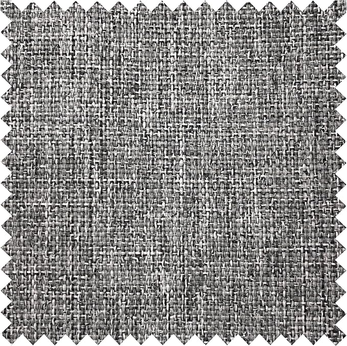 Macochico Pinch Pleated Blackout Curtains 102 Inches Long 100% Light Blocking Mid Grey Linen Drapes for Bedroom Living Room Farmhouse Shabby Chic Burlap Curtains with Tieback 72”Wx102”L 1 Panel