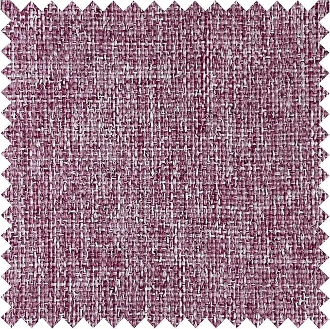Macochico Pinch Pleated Full Blackout Curtains for Bedroom Living Room Lilac Linen Curtains Thermal Insulated and Noise Reducing Window Panels with Tieback Shabby Chic Decor 84”Wx84”L 1 Panel