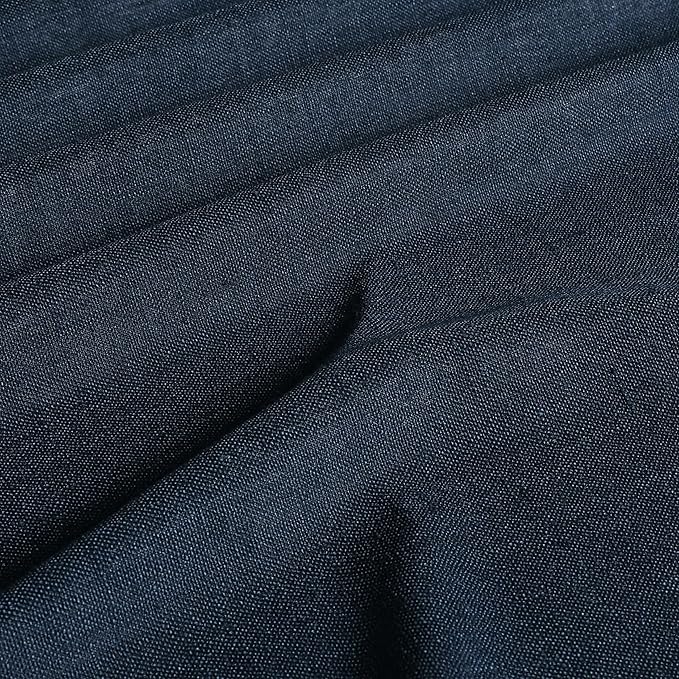 Vision Home Navy Blue Pinch Pleated Full Blackout Curtains Linen Blended Room Darkening Window Curtains 120 inch for Living Room Bedroom Thermal Insulated Pinch Pleat Drapes with Hooks 60" Wx120 Lx1