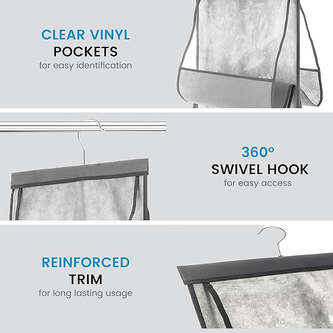 SNSLXH Closet Clear Handbag Organizer