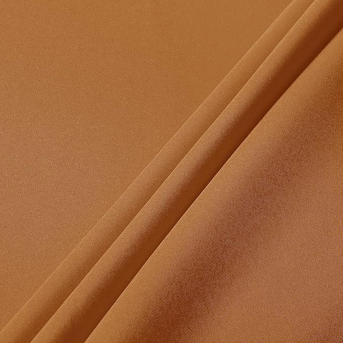 sancua Fall Tablecloth Rectangular for 6 Foot Tables - 60 x 102 Inch - Stain and Wrinkle Resistant Rectangle Table Cloth, Fabric Thanksgiving Table Cover for Dining Tables, Buffet Parties, Bronze