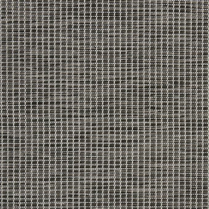 Nourison Positano Indoor/Outdoor Charcoal 6' x Round Area Rug, Easy Cleaning, Non Shedding, Bed Room, Living Room, Dining Room, Backyard, Deck, Patio (6 Round)