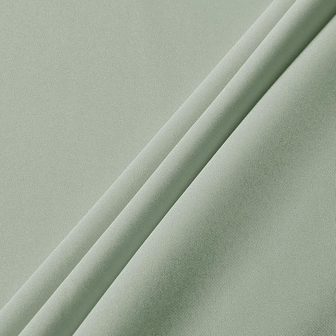 sancua Rectangle Tablecloth - 60 x 120 Inch - Stain and Wrinkle Resistant Washable Polyester Table Cloth, Decorative Fabric Table Cover for Dining Tables, Buffet Parties and Camping, Sage Green