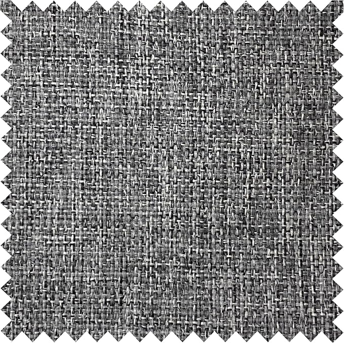 Macochico 120”Wx102”L 100% Blackout Linen Curtains Pinch Pleated Thermal Panels for Sliding Door Bedroom Living Room Farmhouse Shabby Chic Gray Burlap Curtains with Tieback 1 Panel