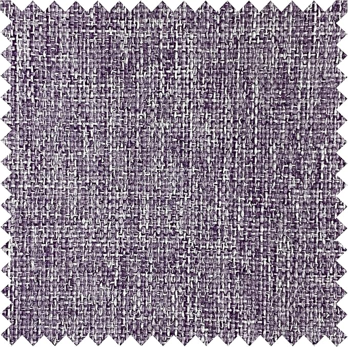 Macochico 52”Wx96”L 100% Blackout Curtains for Bedroom Living Room Nursery Violet Pinch Pleated Linen Curtains Farmhouse Burlap Drapes Thermal Window Panels with Hooks and Tieback 1 Panel