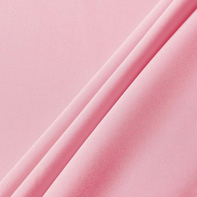sancua Rectangle Tablecloth - 90 x 132 Inch - Stain and Wrinkle Resistant Washable Polyester Table Cloth, Decorative Fabric Table Cover for Dining Tables, Buffet Parties and Camping, Pink