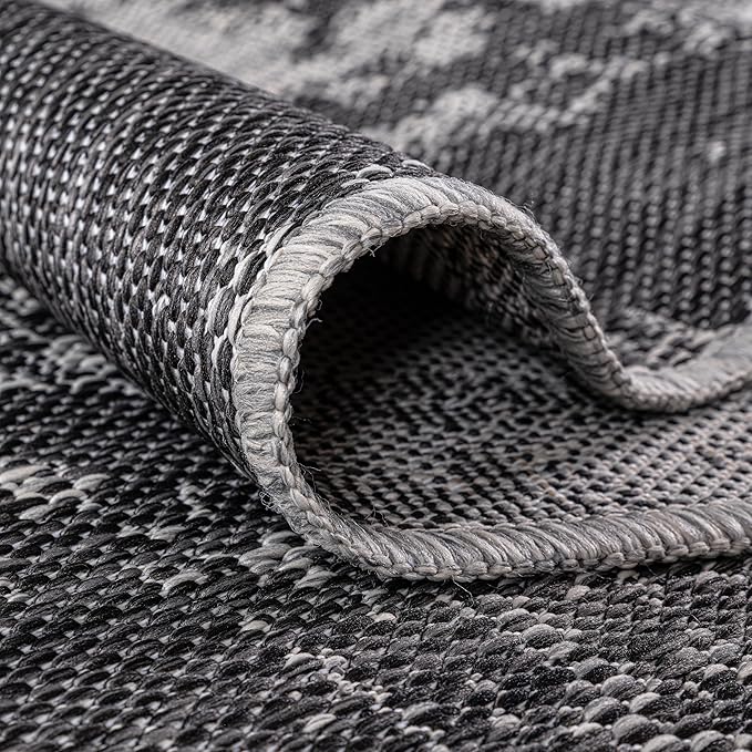 Keen Home Design Terrace Outdoor Area Rug - 9x12 Washable Indoor/Outdoor Rug for Patio, Kitchen, Balcony, Beach, Garden, Deck and Porch, Size: 8'10"x12'