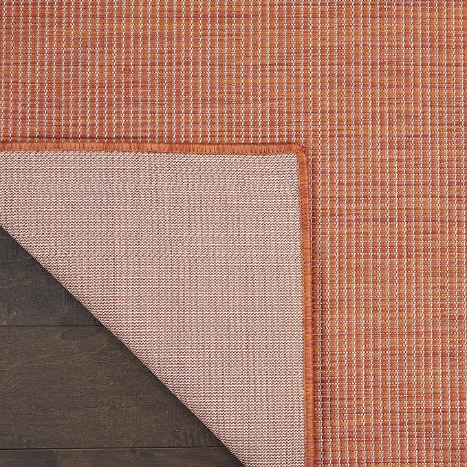 Nourison Home Positano 7' x 10' Terracotta Fabric Modern Area Rug (7' x 10')
