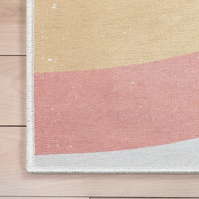 Well Woven Kids Rainbow Rug, 3'3" x 5', Multi Color
