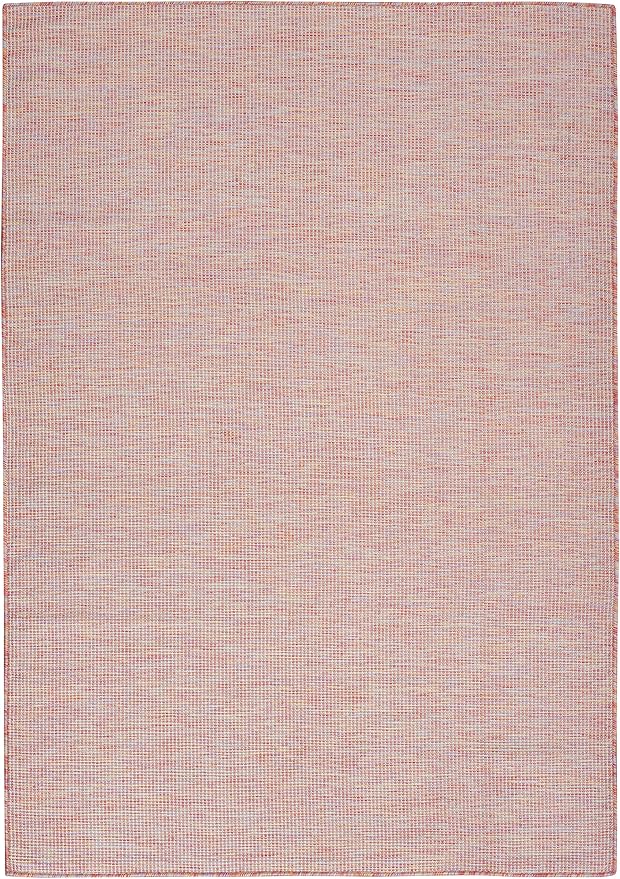 Nourison Home Positano Indoor/Outdoor Rainbow 5' x 7' Area Rug, Easy Cleaning, Non Shedding, Bed Room, Living Room, Dining Room, Backyard, Deck, Patio (5x7)