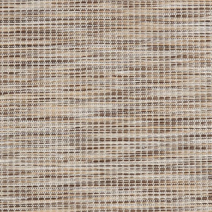 Nourison Home Positano Indoor-Outdoor Beige 7' x 10' Area Rug, Easy Cleaning, Non Shedding, Bed Room, Living Room, Dining Room, Backyard, Deck, Patio (7x10)