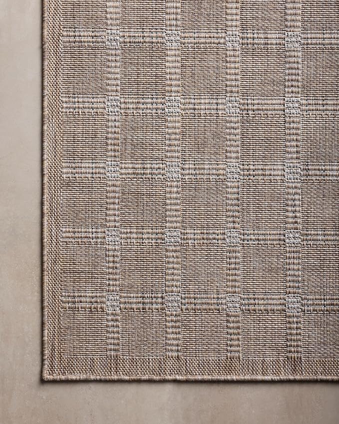Loloi Amber Lewis Topanga Collection TOP-01 Natural/Bone 9'-2" x 12'-0" Indoor/Outdoor Area Rug
