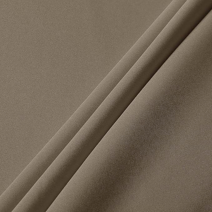 sancua Rectangle Tablecloth - 70 x 108 Inch - Stain and Wrinkle Resistant Washable Polyester Table Cloth, Decorative Fabric Table Cover for Dining Tables, Buffet Parties and Camping, Taupe