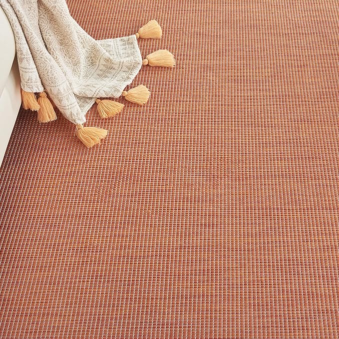 Nourison Positano Indoor/Outdoor Terracotta 2'2" x 12' Area Rug, Easy Cleaning, Non Shedding, Bed Room, Living Room, Dining Room, Backyard, Deck, Patio (2x12)
