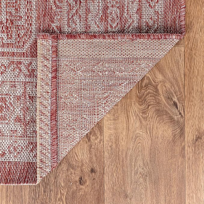 Keen Home Design Terrace Outdoor Area Rug - 10x14 Washable Indoor/Outdoor Rug for Patio, Kitchen, Balcony, Beach, Garden, Deck and Porch, Size: 10'x14'