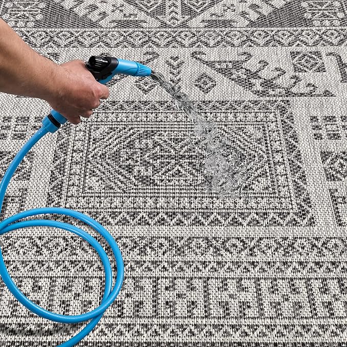 Keen Home Design Terrace Outdoor Runner Rug - 2x6 Washable Indoor/Outdoor Rug for Patio, Kitchen, Balcony, Beach, Garden, Deck and Porch, Size: 2'2"x5'7"