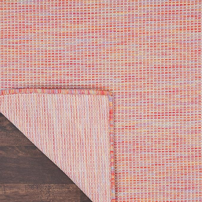 Nourison Home Positano Indoor/Outdoor Rainbow 7' x 10' Area Rug, Easy Cleaning, Non Shedding, Bed Room, Living Room, Dining Room, Backyard, Deck, Patio (7x10)