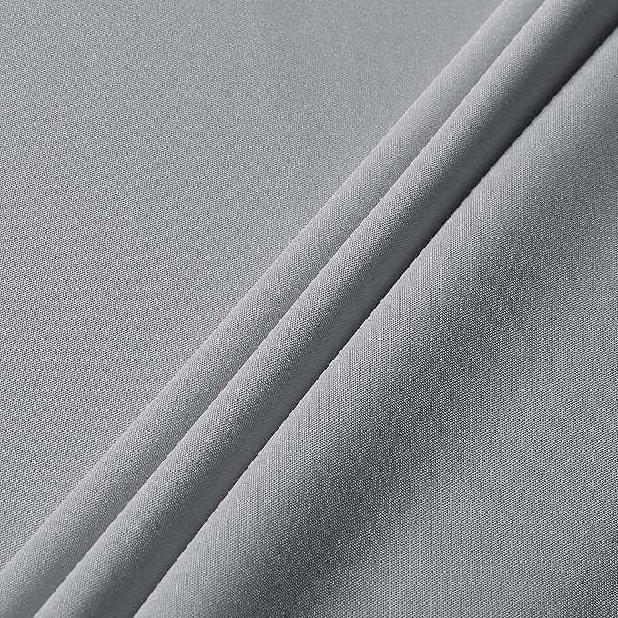 sancua Rectangle Tablecloth - 70 x 108 Inch - Stain and Wrinkle Resistant Washable Polyester Table Cloth, Decorative Fabric Table Cover for Dining Tables, Buffet Parties and Camping, Silver Grey