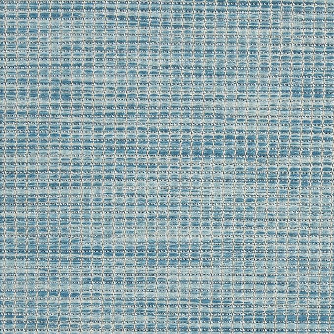 Nourison Home Positano 8' x 10' Aqua Fabric Modern Area Rug (8' x 10')