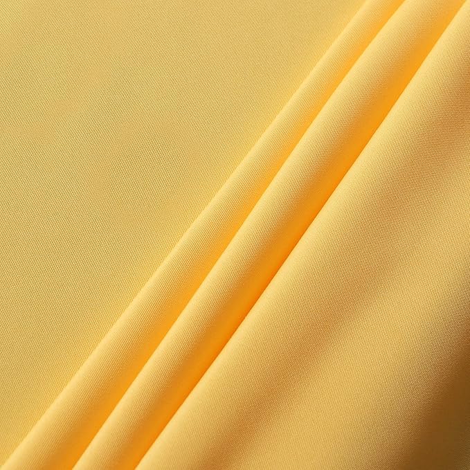sancua Rectangle Tablecloth - 54 x 78 Inch - Stain and Wrinkle Resistant Washable Polyester Table Cloth, Decorative Fabric Table Cover for Dining Tables, Buffet Parties and Camping, Yellow
